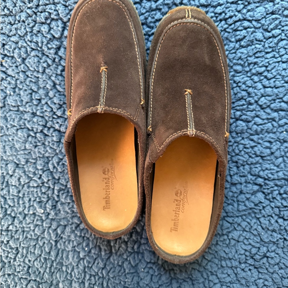 Timberland Brown Suede Loafers Slip-On Comfort